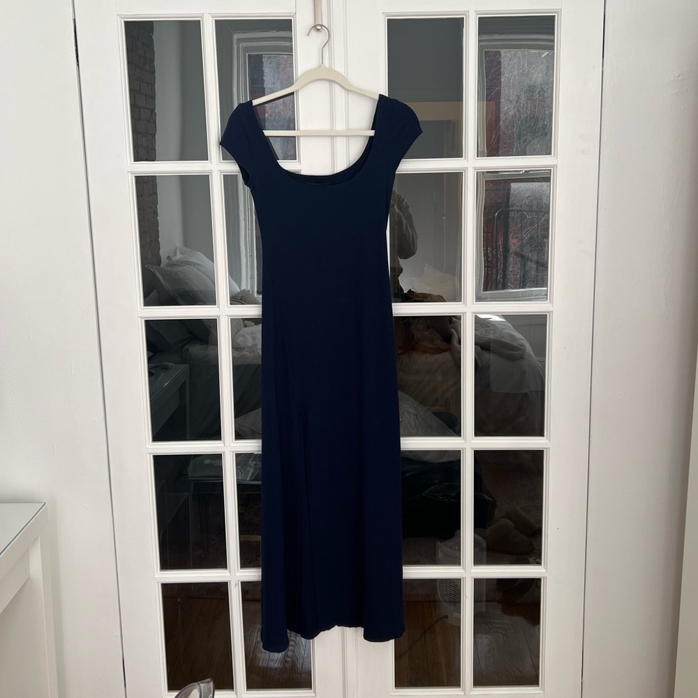 Reformation Ribbed MIDI Dress